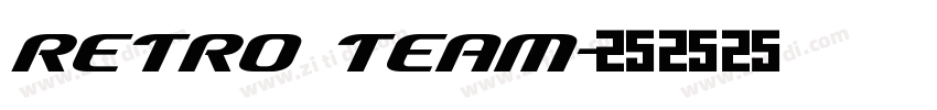 retro team字体转换